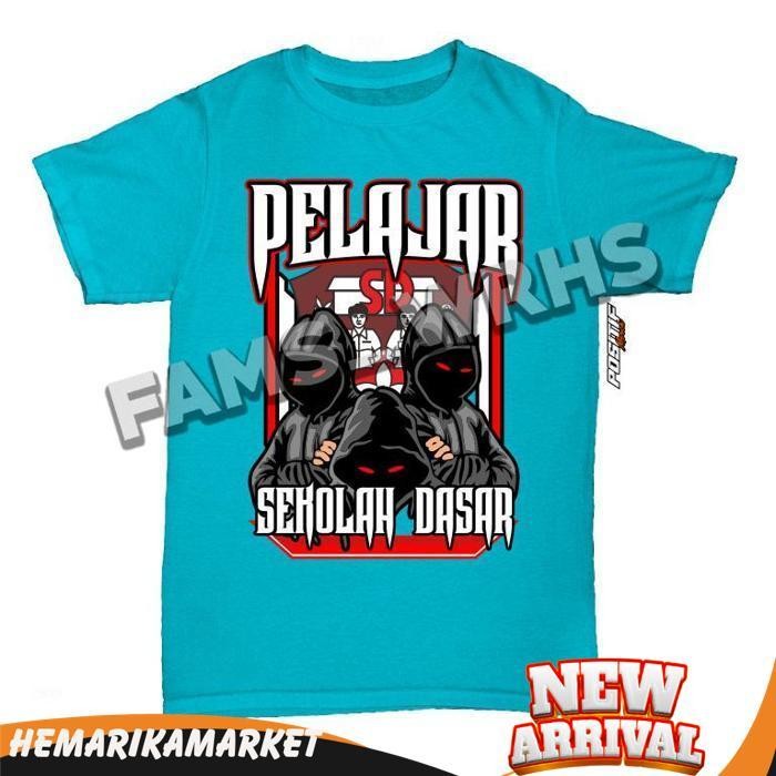 [Cod] Fams Wrhs Baju Kaos Anak Pelajar Sd Sekolah Dasar Laki Perempuan Murah Jawa Timur