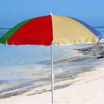 HOT SALE Payung Pantai warna pelangi / Payung tenda warung / Payung Cafe ukuran 260 cm - JUMBO