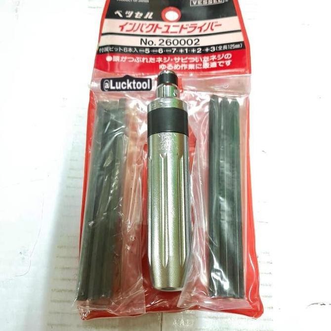 Impact Driver No 260002 Vessel 6 Bit Long Series Japan Original