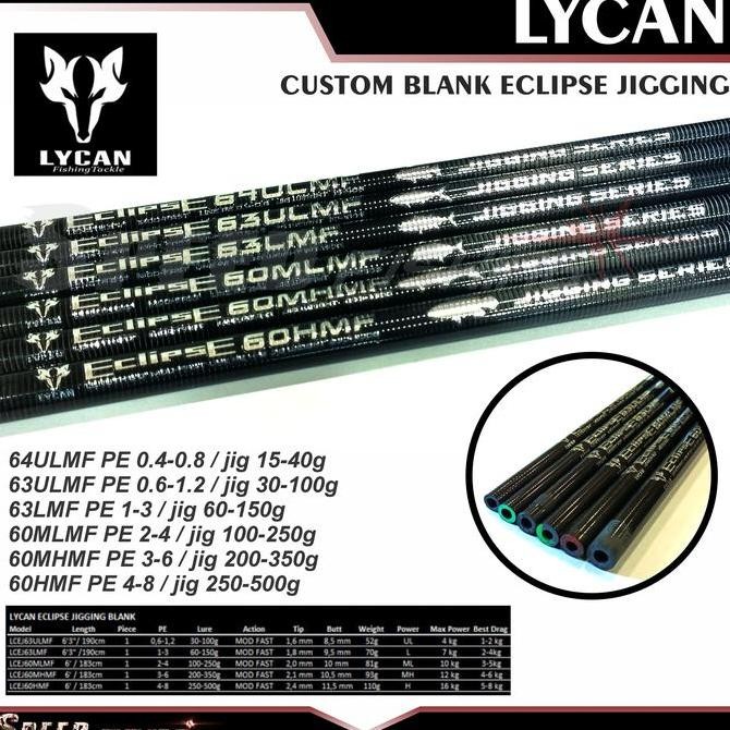 Blank Lycan Custom Blank Eclipse Jigging Series Original