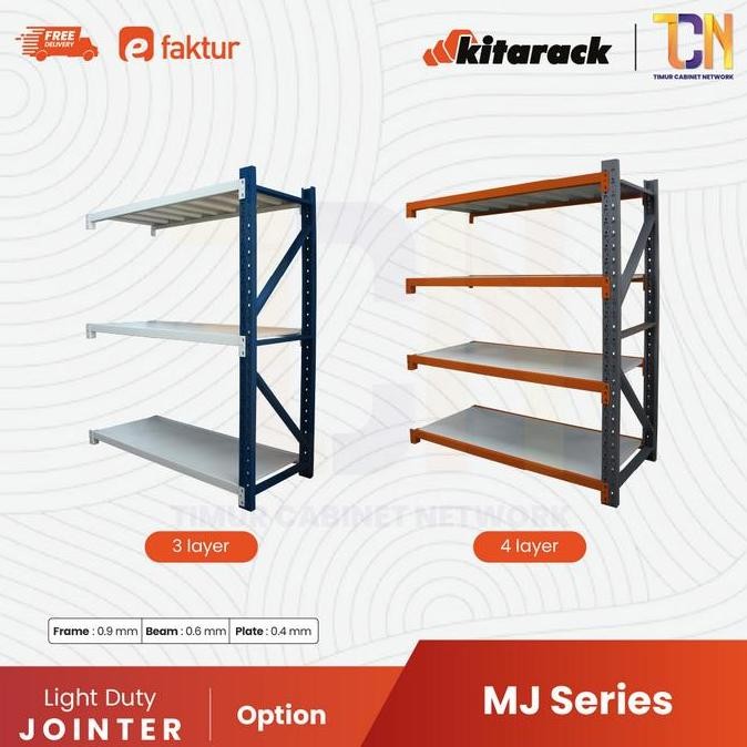 MJ2030 RAK GUDANG KITARACK JOINTER 4 LAYER TINGGI 3 METER Multifungsi