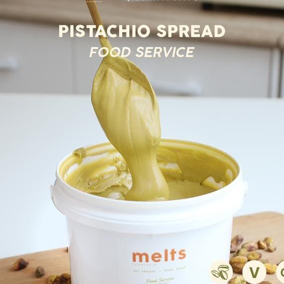 

Melts Food Service Pistachio Spread 1Kg Selai Kacang Pistachio Dairy Free Egg Free Gluten Free Bahan Kue Baking Pastry Topping