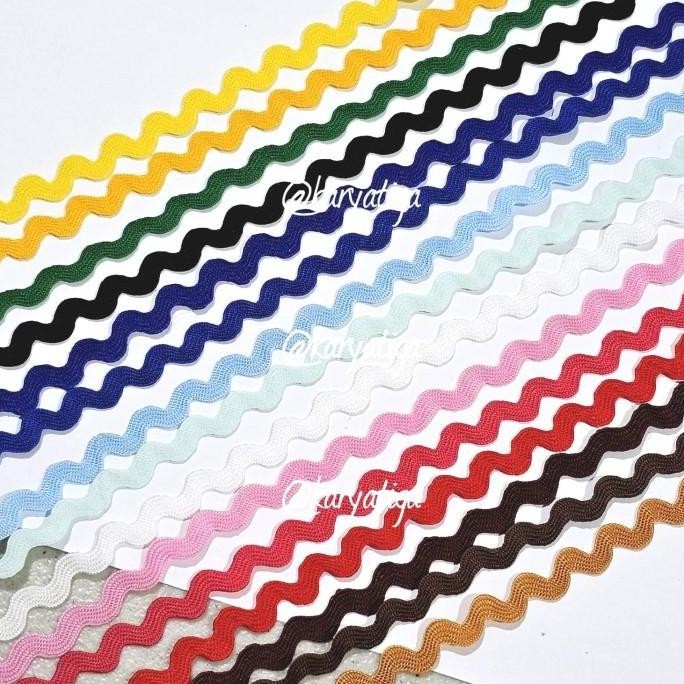 

>*>*>*>*] Renda Biku / Zig Zag Lebar 1 Cm Warna (28 yard)