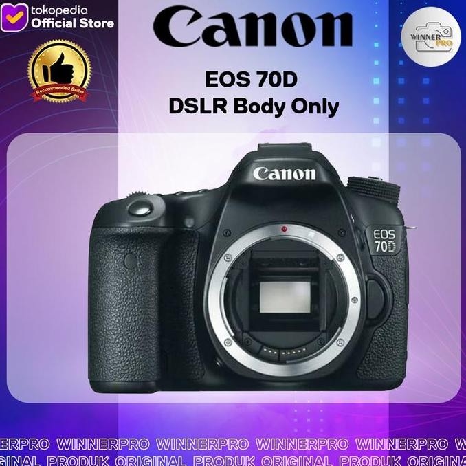 Canon Eos 70D Dslr Body Only Built-In Wifi