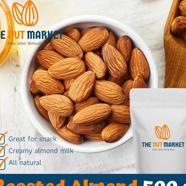 

Kacang Almond Panggang Roasted Natural Almond Gram