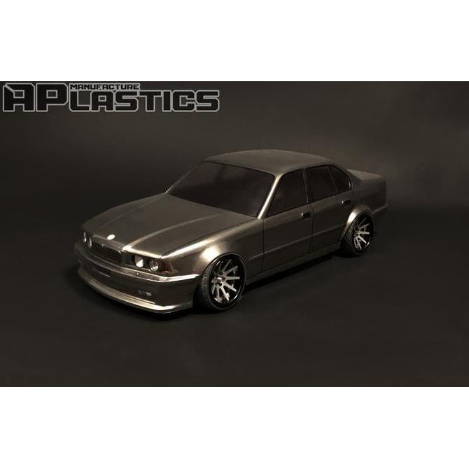 TERMURAH - APLASTICS RC BMW E4 SEDAN CLEAR BODY (9M) #AP-E4S