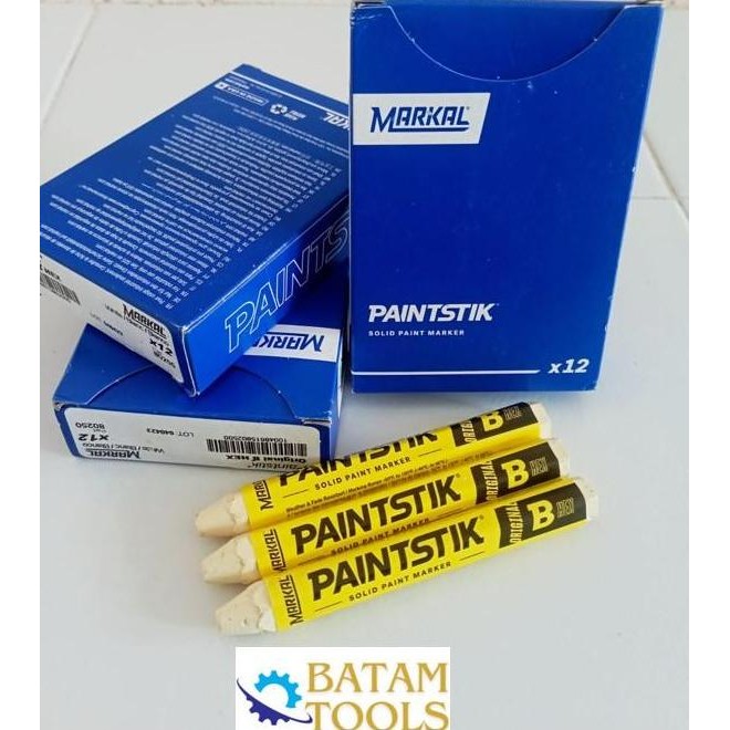 

TERLARIS! Paintstik Markal B White 80250 Original White Paint Stick Solid Marker Penanda Logam Pipa Kaca Karet