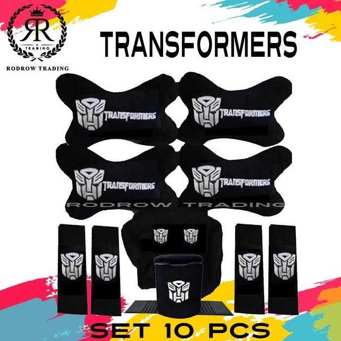 TERBARU Bantal Mobil Transformers Set 10 pcs / Bantal Jok Mobil Transformers