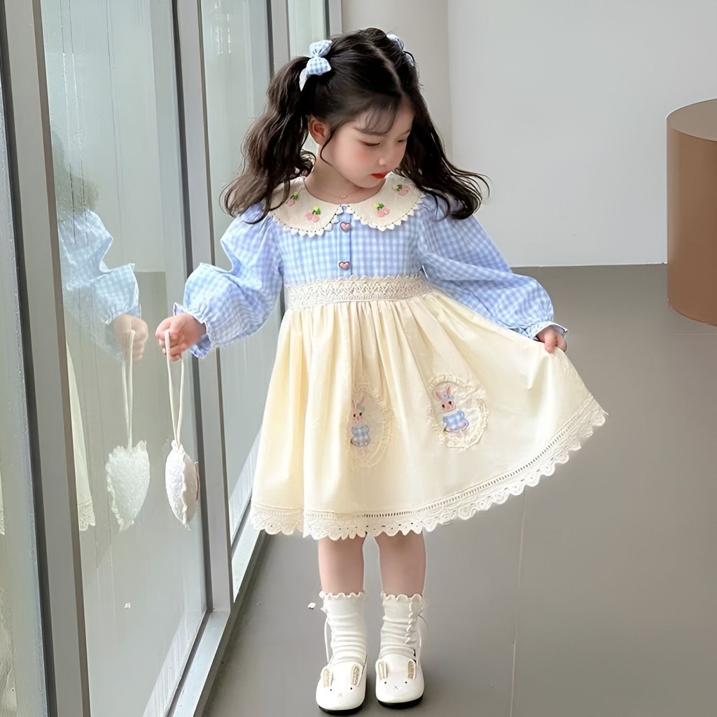 [COD]Gaun bordir Lolita untuk anak perempuan