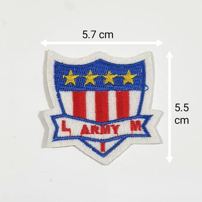 ] Iron Patch / Emblem Setrika Bordir Army