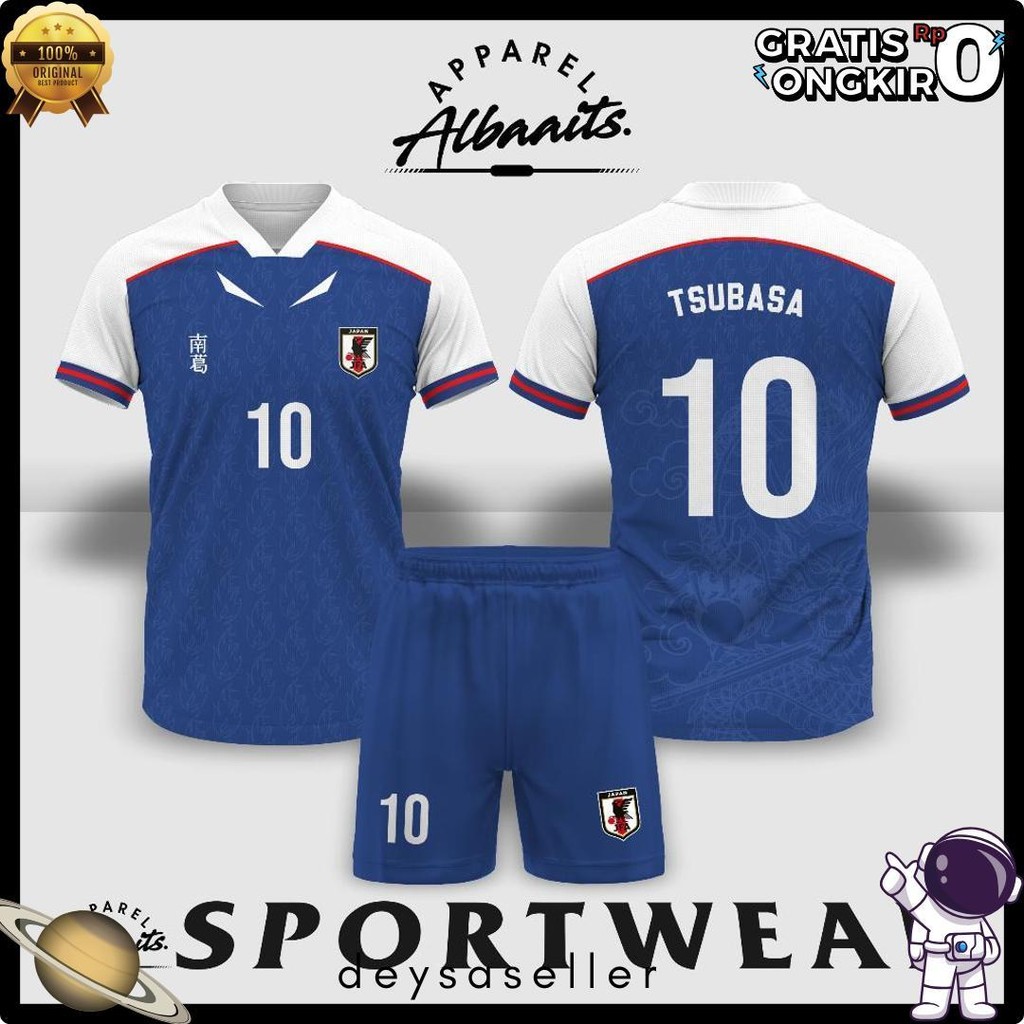 Wajib Punya Jersey Futsal Dan Jersey Sepakbola Albaaits Tsubasa Jfa Blue