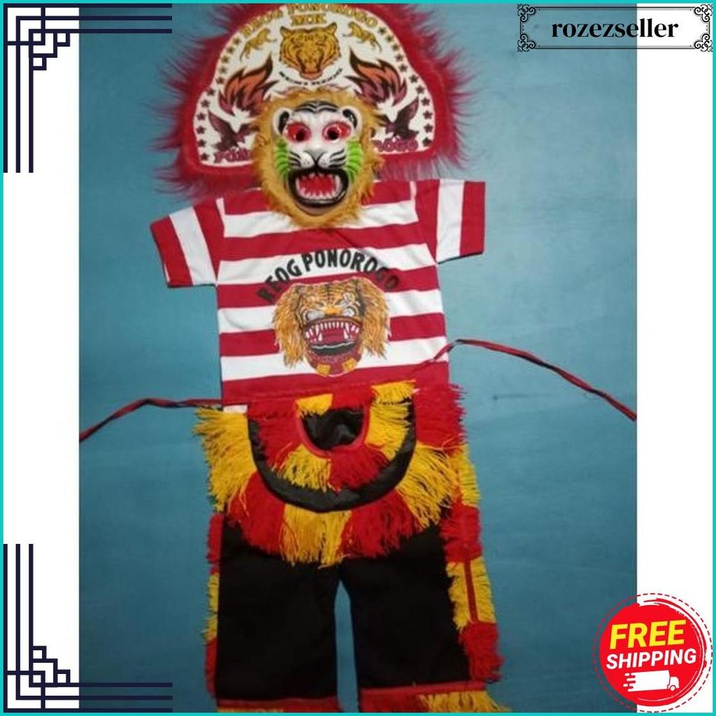 Reog Spon Full Set, Reog Spon, Celana, Kaos, Embong, Barongan, Jaranan Original Produk
