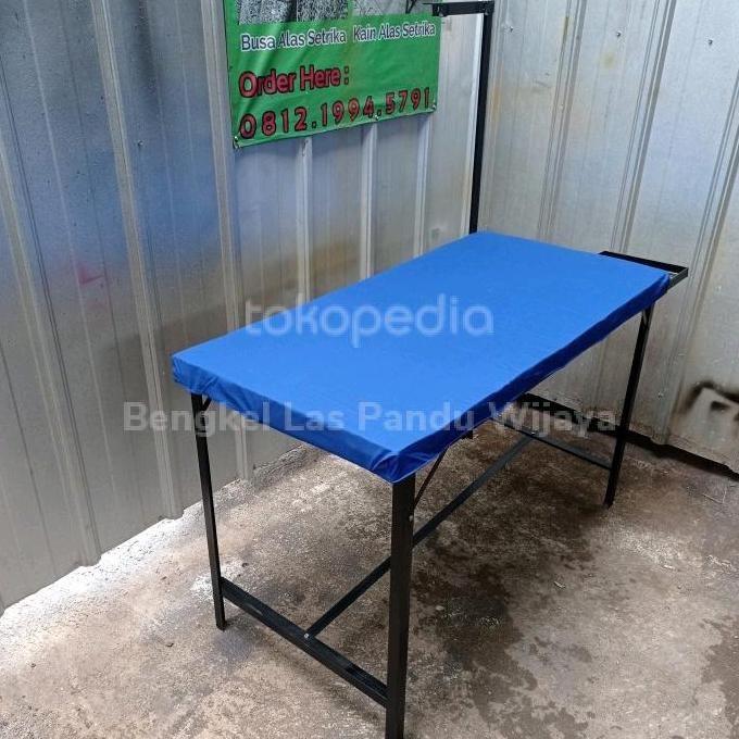 TERBARU - Meja Setrika Uap Laundry Lengkap Tatakan Setrika & Tiang Selang Boiler