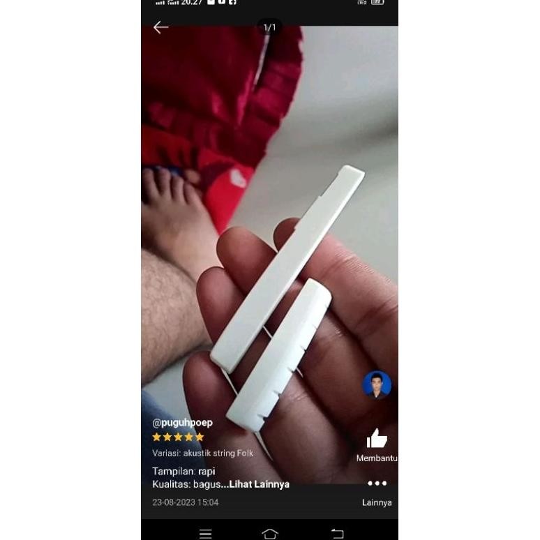 Kuke Sepasang Saddle Nut Gitar Akustik Folk Tulang Sapi Australia Asli Dan Saddle Nut Classic Bonus 