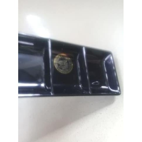 P8 Tempat Sambal Kotak Sekat Triple Hitam Horeka MelamineGolden Dragon