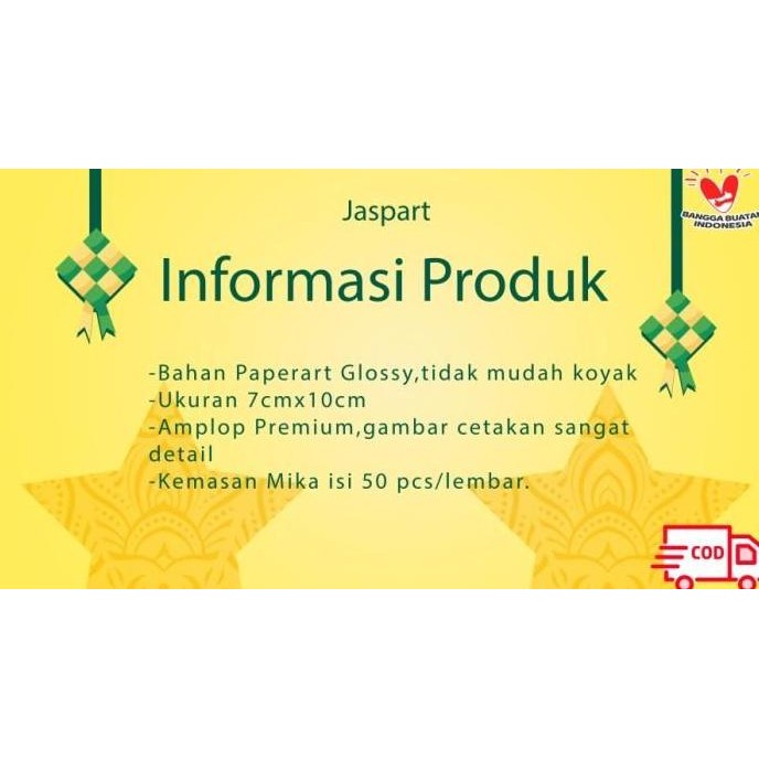 

JFn [Isi 50] Amplop / Angpao Lebaran Hari Raya Idul Fitri Mika -