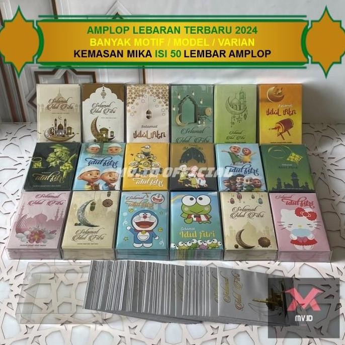 

AMPLOP / THR LEBARAN HARI RAYA IDUL FITRI RAMADHAN MIKA ISI 50 lbr EID
