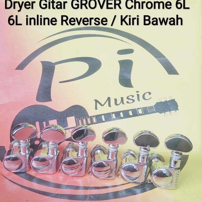 TERBARU Dryer Original Grover 6 string - Cosmo. posisi Sejajar Reverse / Kidal BISA GOSEND