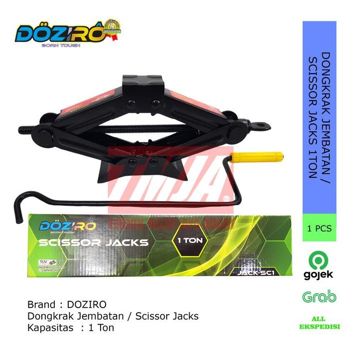 Doziro Dongkrak Jembatan Scissor Jack 1Ton 1.5Ton 1,5Ton 2Ton