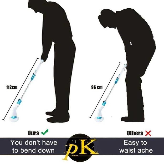 Sikat Lantai Dinding Elektrik Recharge
