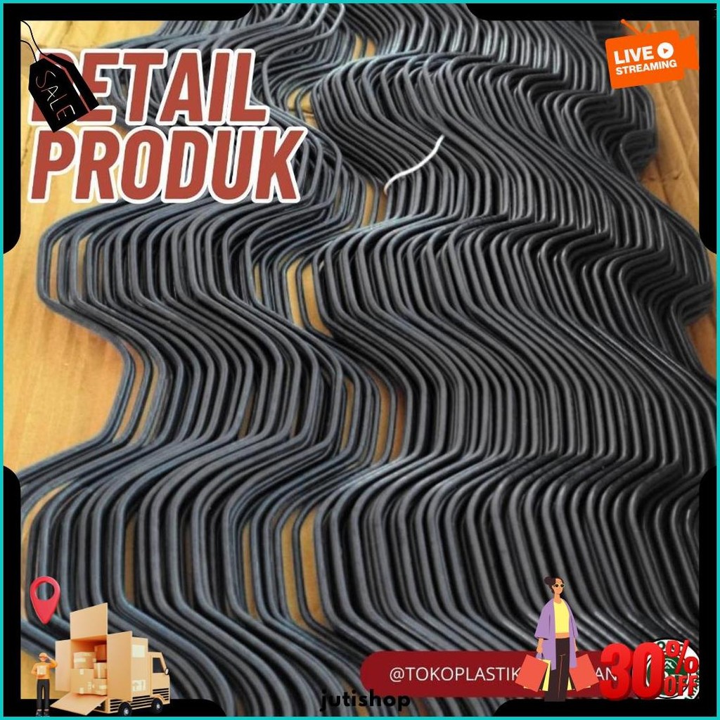 Spring Clip 2 Meter Alat Penjepit Plastik Uv Green House Klip Hidroponik/Clip Spring Wire 2 Meter Te