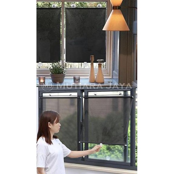 Tirai Jendela Gulung Tempel Rumah Kantor dapur Window Roll Blind