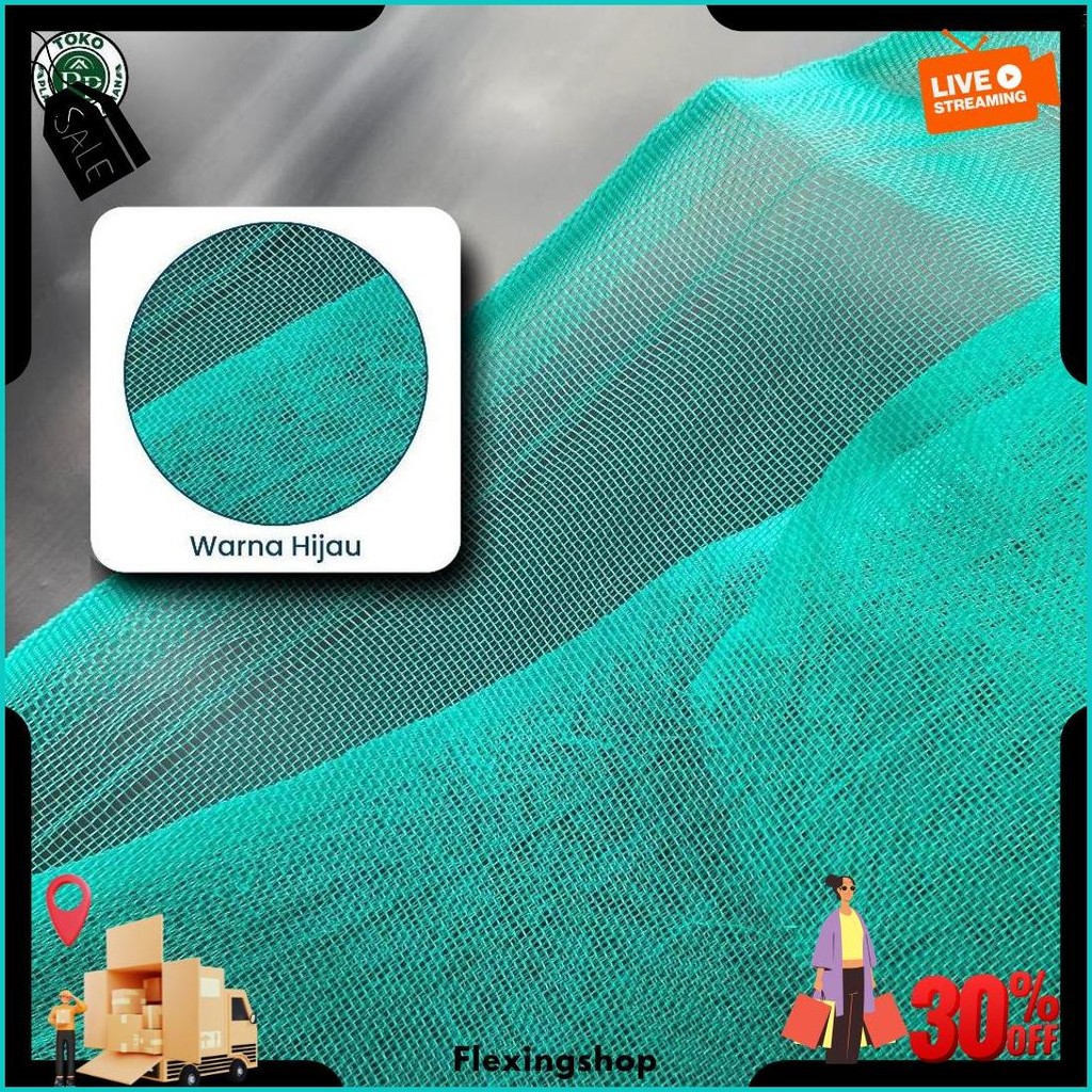 Insect Net Lebar 1 Meter - Jaring Penghalang Serangga Greenhouse - Jaring Kasa Insect Net Gratis Ong