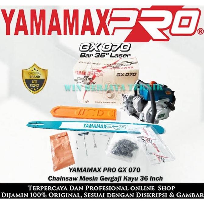YAMAMAX PRO GX 070 Chainsaw Mesin Gergaji Pohon 36 inch Senso Potong Kayu GX070
