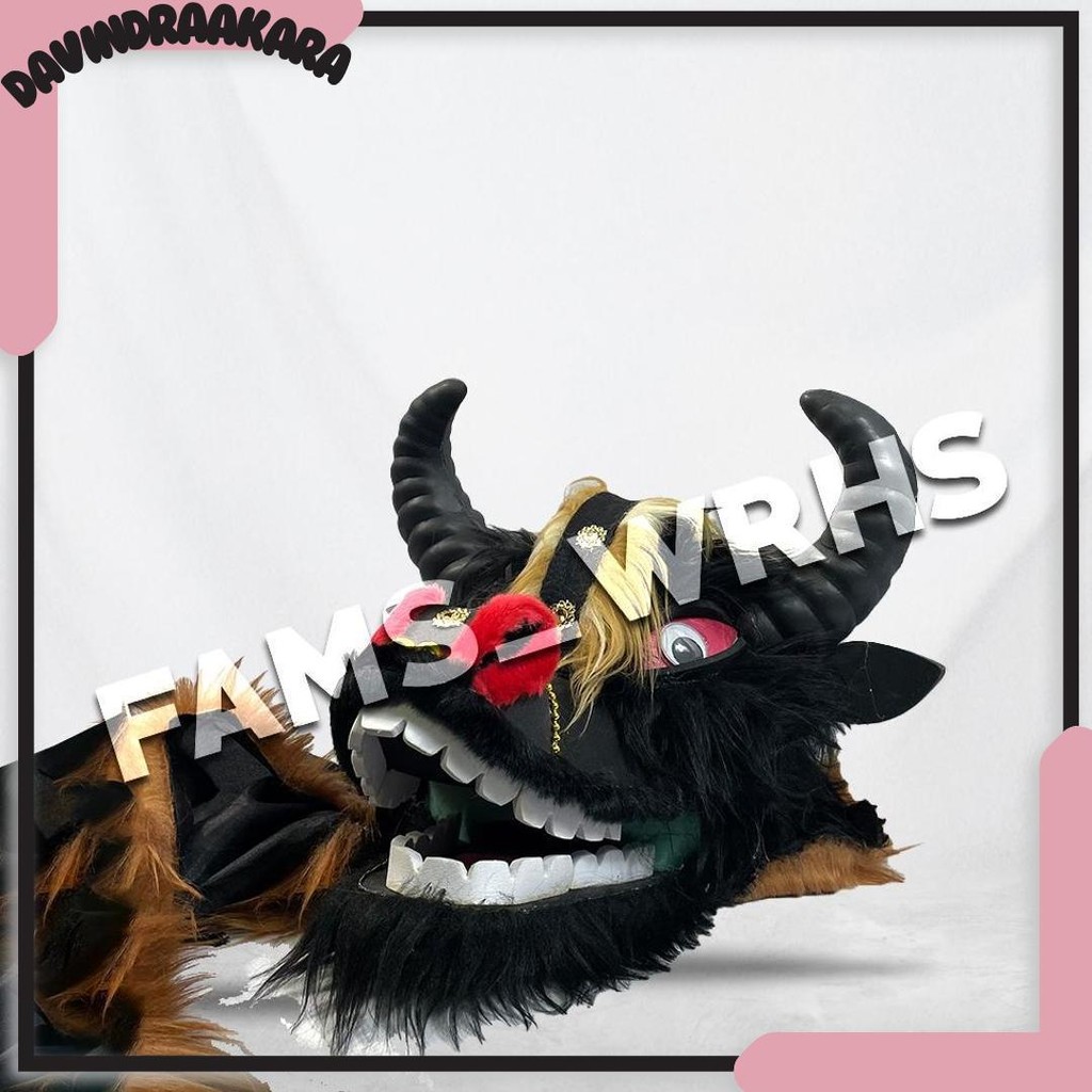 Bantengan Anak Bantengan Mangap Spons Topeng Bantengan Kerbau Kd 75