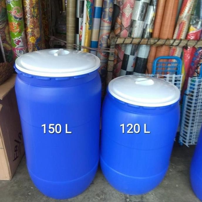 Tong Sampah Besar /Tong Biru Tebal 150 Liter/Tong Air