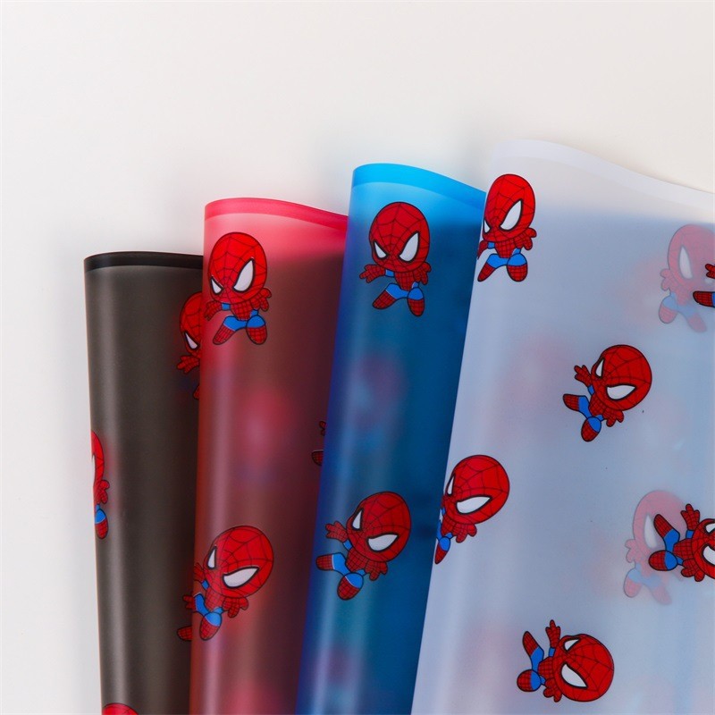 

20 LEMBAR Kertas Buket Bunga Kado Motif Karakter Kartun Anak Spiderman Lucu Cellophane Paper Florist Waterproof KB82