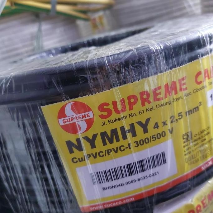 TERMURAH - KABEL NYYHY 4X2,5 SUPREME 100M KABEL SERABUT 4X2.5 SUPREME 4X2,5MM
