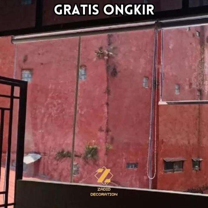 Roller Blind Pvc Transparan - Roller Blinds Tahan Air - Tirai Plastik Outdoor - Krey Gulung Pvc - Bl