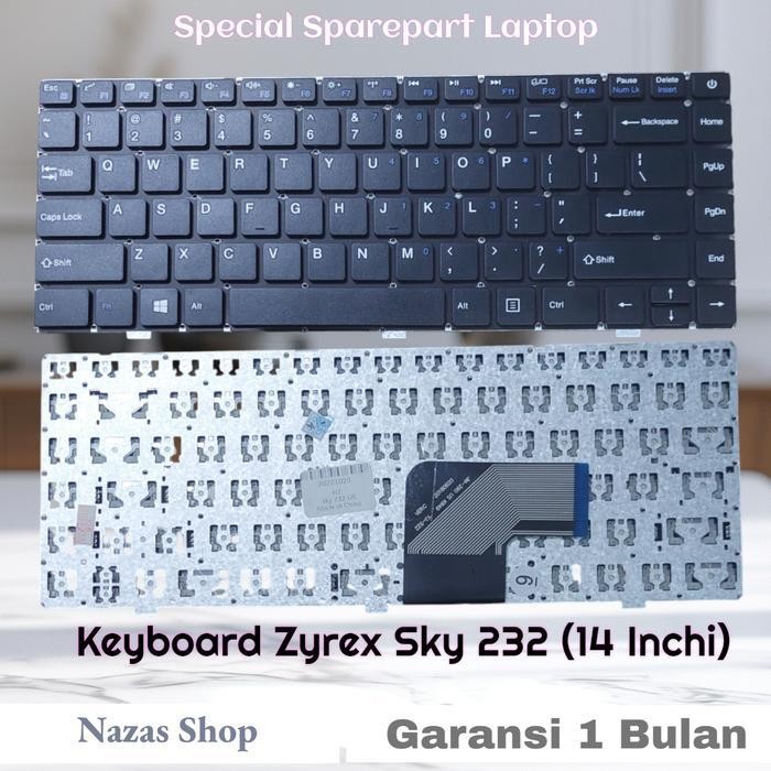 HOT SALE Keyboard Laptop Zyrex Sky 232 (14 Inchi) Black