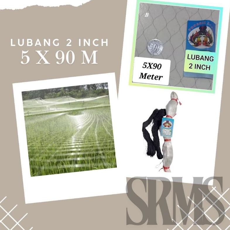 jaring burung padi sawah 2 Inch 5x90 meter / jaring padi sawah 2 inch / jaring burung pipit dan empr
