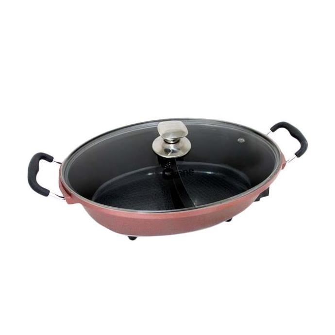 Oxone Ox821Sp Shabu-Shabu Panci Elektrik Yin Yang [2 In 1]