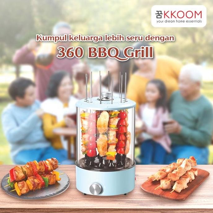 360 Rotating BBQ Grill Mesin Panggang Sate Kebab / BBQ Elektrik