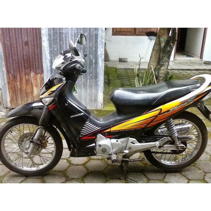 Ready  Sticker striping motor supra x 125d 2005 orange