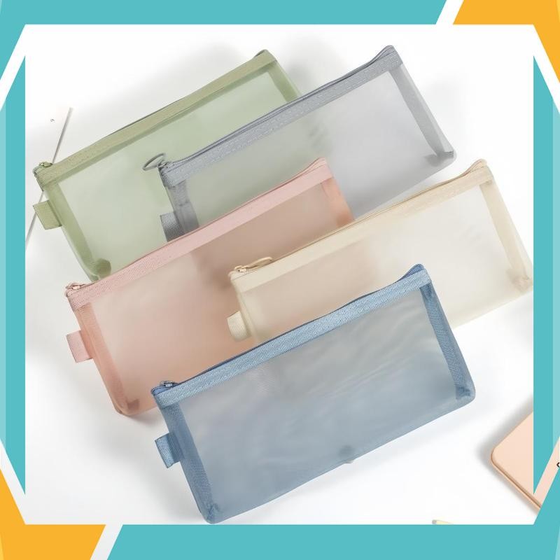 

Termurah Tempat Pensil Transparan / Simple Style Kosmetik Tas Penyimpanan / Tempat Pensil Jaring Large-Capacity Tas Pensil Transparan Pencil Case Kotak Pensil / Alat Tulis / Dompet NFU-26