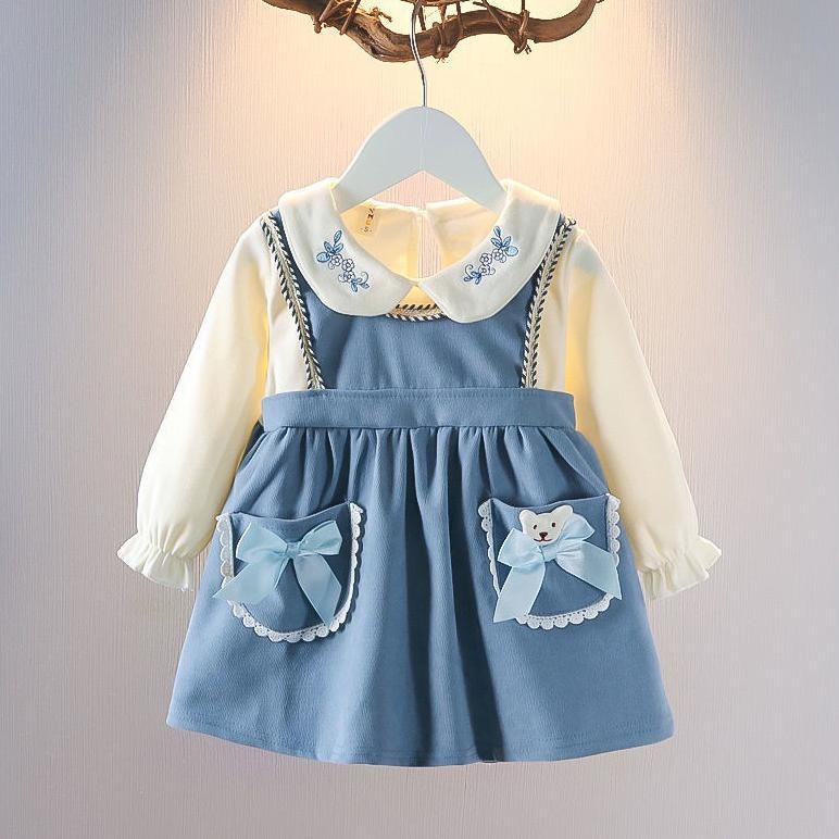 [Kecil Kc Kids Collection - Dress Bayi Import Boneka Lucu Dress Anak Import Usia 1 Tahun Gaun Anak U