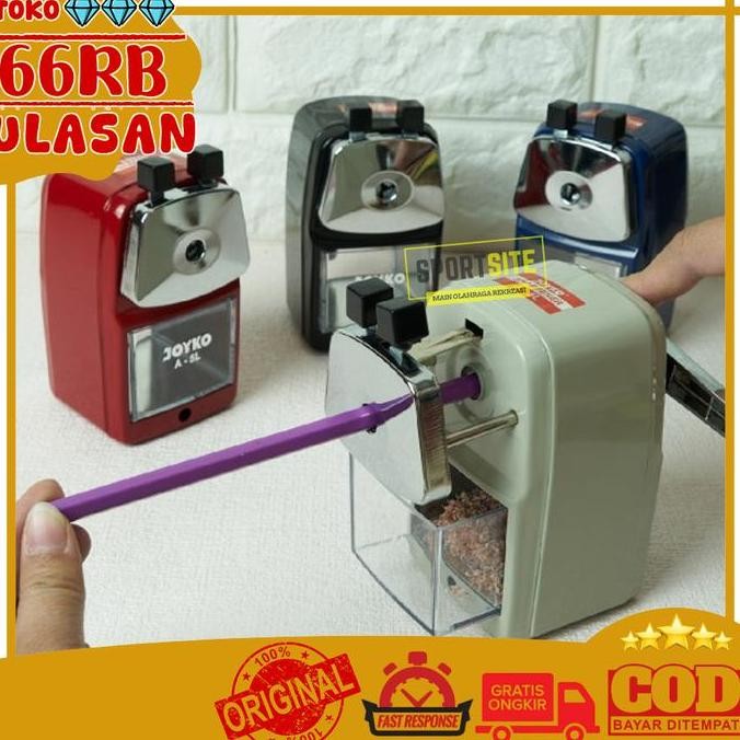 

Rautan Pensil Meja Joyko A-5L Sharpener Pencil Office Stationery ATK Alat Serutan Putar A5L