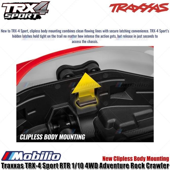 DE65 - Traxxas TRX-4 Sport RTR 1/10 4WD RC Adventure Rock Crawler Truck TRX4 New Clipless