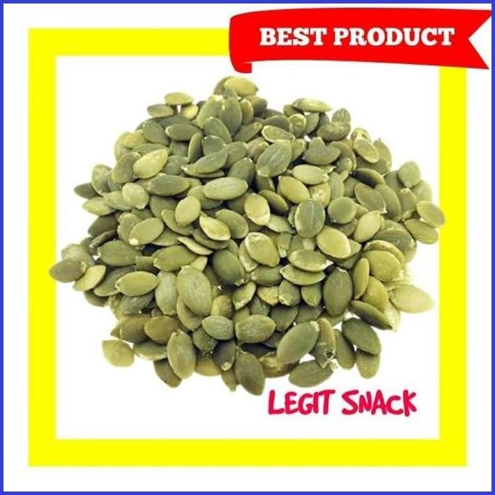 

PUMPKIN SEED 250 GR / KUACI KUPAS PUMKIN SEEDS MENTAH / KWACI HIJAU