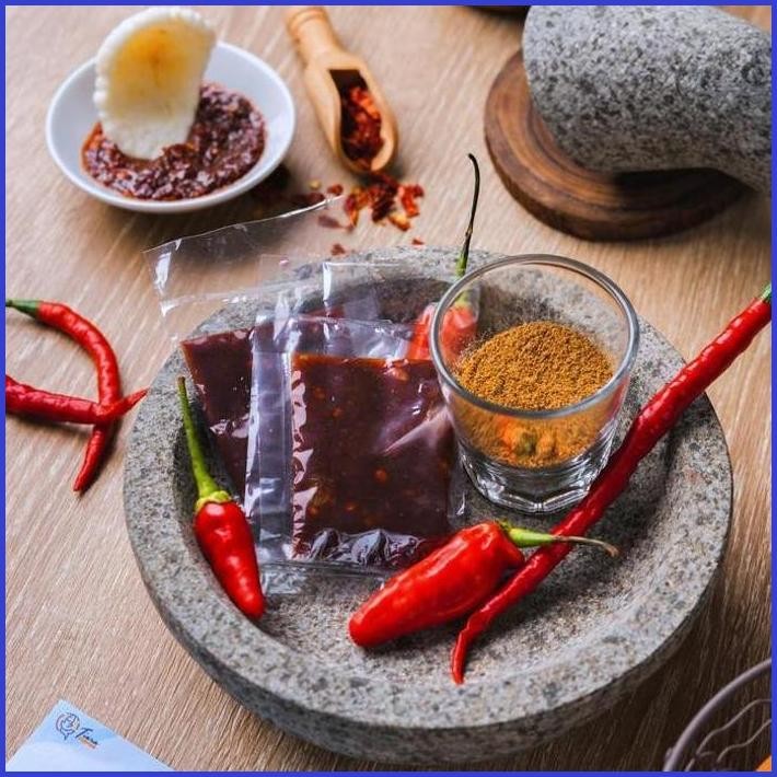 

SAMBEL TERASI KERUPUK KEMPLANG PANGGANG KHAS BANGKA SAMBAL TERASI SACHET TIARA SNACK BANGKA