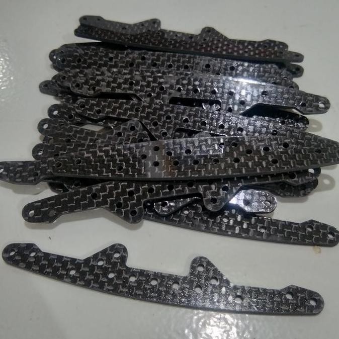 REP TAMIYA HG CARBON REINFORCING PLATE SUPER X CHASSIS POLOS