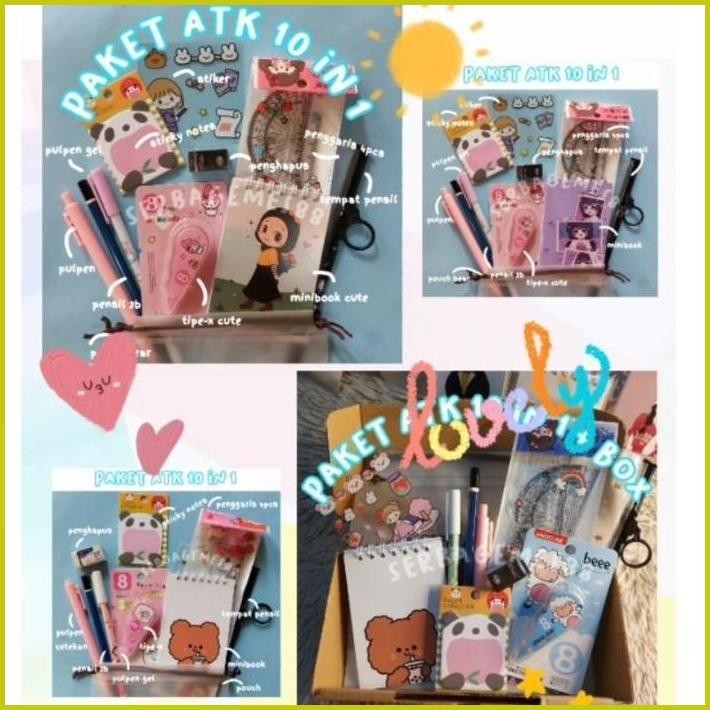 

SERBAGEMES88 - SET ALAT TULIS 10 IN 1 LENGKAP / STATIONERY UNTUK HADIAH / HAMPERS KADO GIFT / PAKET ALAT TULIS / ALAT TULIS PAKET / SEKOLAH / STATIONERY SET AESTHETIC