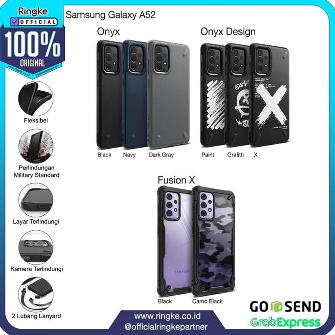 Ringke Samsung Galaxy A52 Fusion X Onyx Softcase Anti Crack Military