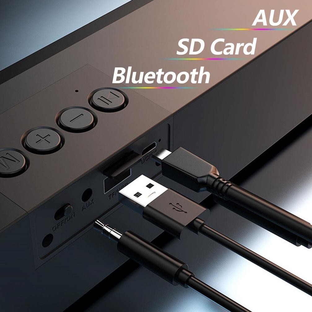 Ori S19 Tv SoundbarJovitech Speaker Bluetooth Soundbar Rgb 5 Colors Led Light Computer Tv Phone Tf M