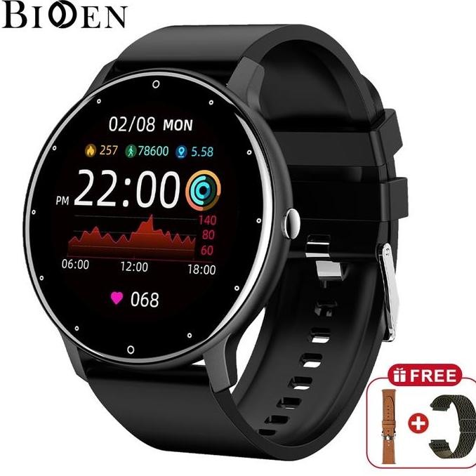 Biden Smart Watch Pria Full Touch Screen Phone Call Wireless Charge