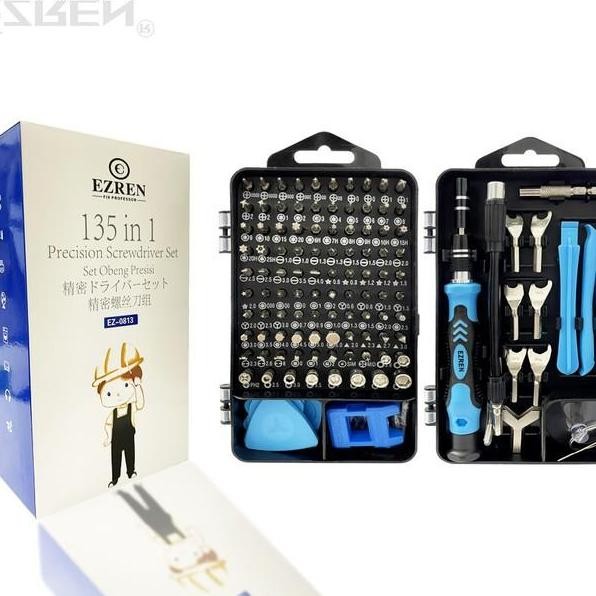 Ezren Ez3 135 In 1 Obeng Set Lengkap Torx Screwdriver Magnet